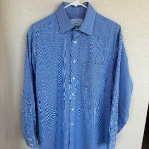 Charles Tyrwhitt blue button-up checkerboard shirt